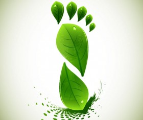 Eco elements vector set 01