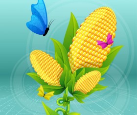 Elements of cartoon Plant Illustration vector 01