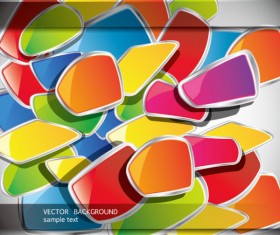 Colorful Template creative vector background 02