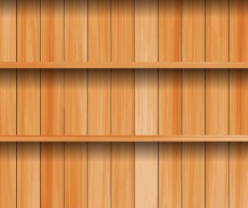 wooden Bookshelf background vector 03