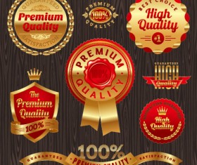 luxury Business labels and Badge vector 01