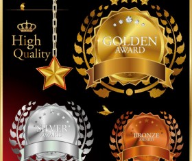 luxury Business labels and Badge vector 02