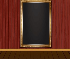 Set of Vintage wooden Photo Frame vector 01