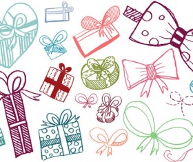 Various bow-knot Drawing vector