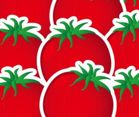 Cute vegetables vector background 02