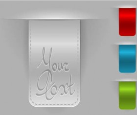 Clothing dedicated labels vector 01