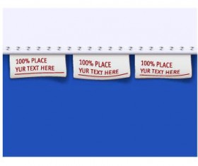 Clothing dedicated labels vector 03