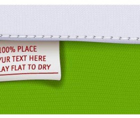 Clothing dedicated labels vector 04