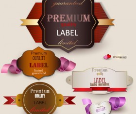Set of Romantic and love labels vector 04