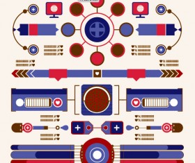 Elements of Infographics and business scheme vector 05