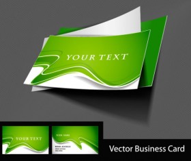 Abstract Creative business cards vector set 03