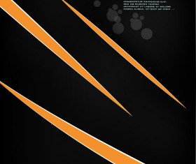 Set of Dark cover brochure vector background 02
