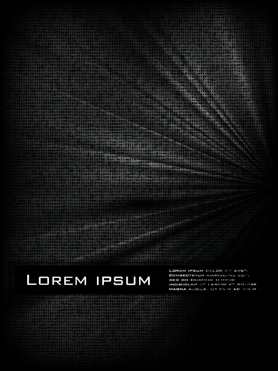 Set of Dark cover brochure vector background 03