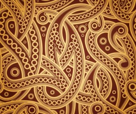 Set of pattern paisley elements vector 05