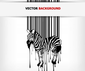 Creative Barcode background vector set 01