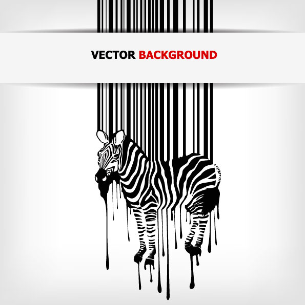Creative Barcode background vector set 01