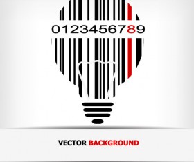 Creative Barcode background vector set 03
