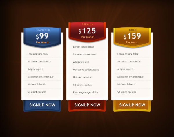 Web elements of Price label psd template 01