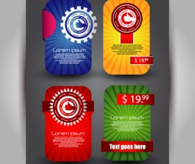 Set over brochure design elements vector background 02