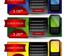 Set over brochure design elements vector background 04