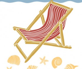 I love sea Theme elements background vector 05