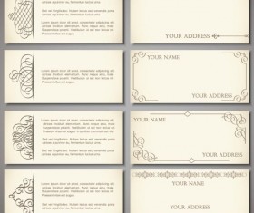 Vintage elements of banner vector 03