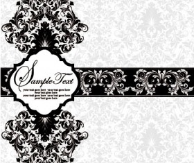 Vector of Exquisite Vintage Floral Borders 01