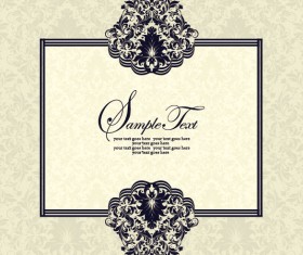 Vector of Exquisite Vintage Floral Borders 02