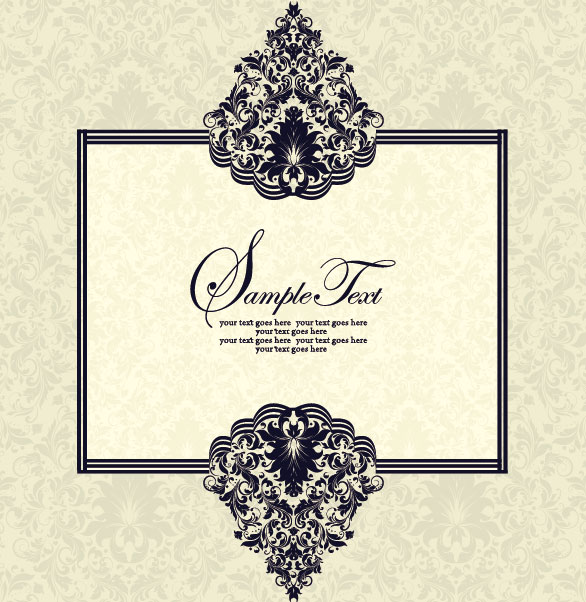 Vector of Exquisite Vintage Floral Borders 02