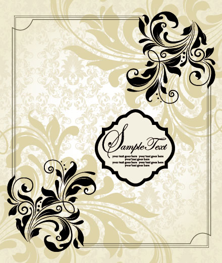 Vector of Exquisite Vintage Floral Borders 03