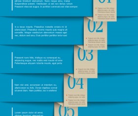 Set of Stylish banners with numbers vector 01