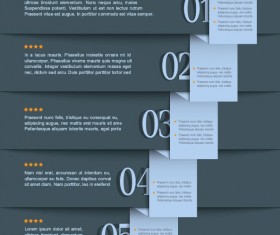 Set of Stylish banners with numbers vector 02