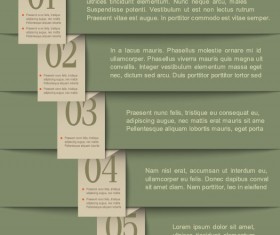 Set of Stylish banners with numbers vector 03