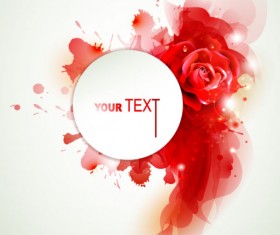 Set of Shiny Petal vector background 04