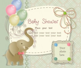 Cute cartoon Animal elements background vector 02