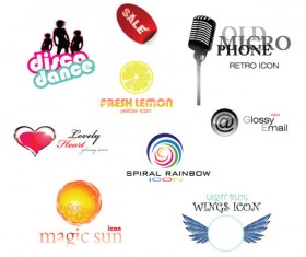 Stylish elements icon Collection vector