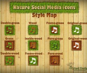Nature Social Media Icons