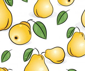 Set of Various vivid fruits vector 01