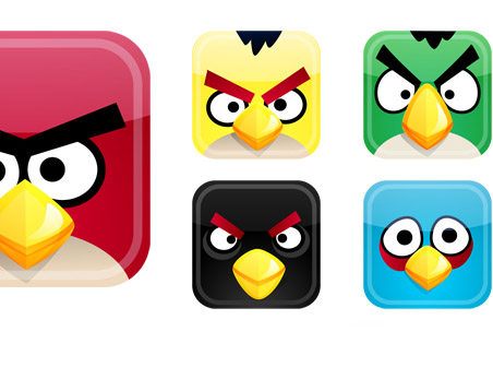 vivid Angry Birds Icons