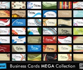 Set of Business cards design elements vector 01