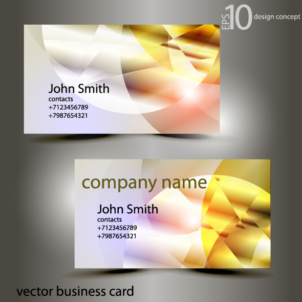 Abstract of Shiny business cards vector 02