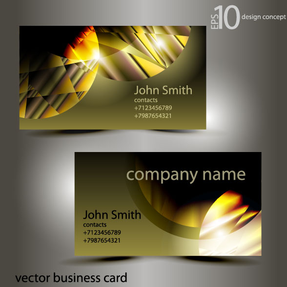 Abstract of Shiny business cards vector 03