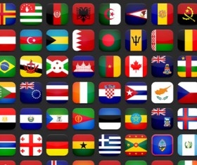 Different Country of Flags Icons