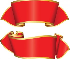 Set of luxurious Ribbon vector 05