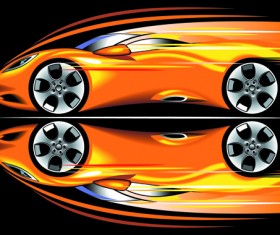 Set of Various Sport Cars vector 05