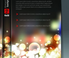 Set of Cover brochure and poster design elements vector 03
