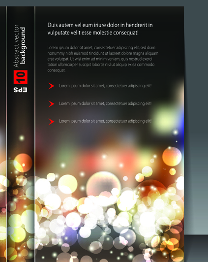 Set of Cover brochure and poster design elements vector 03
