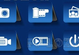 Different multimedia icon vector set