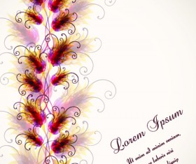 Set vector of Romantic Flowers art 02