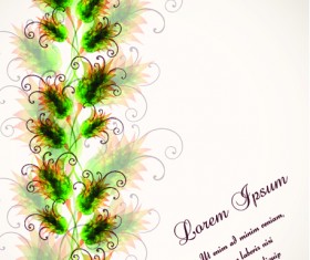 Set vector of Romantic Flowers art 03